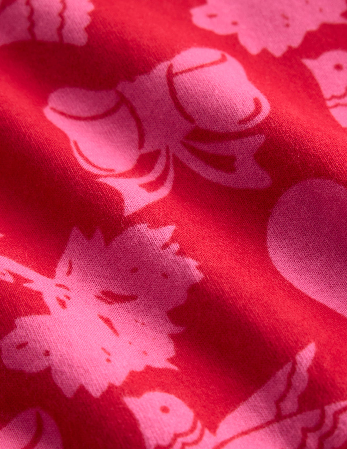 Robe Posie à manches longues en jersey-Fun festif rouge rockabilly - Image 3