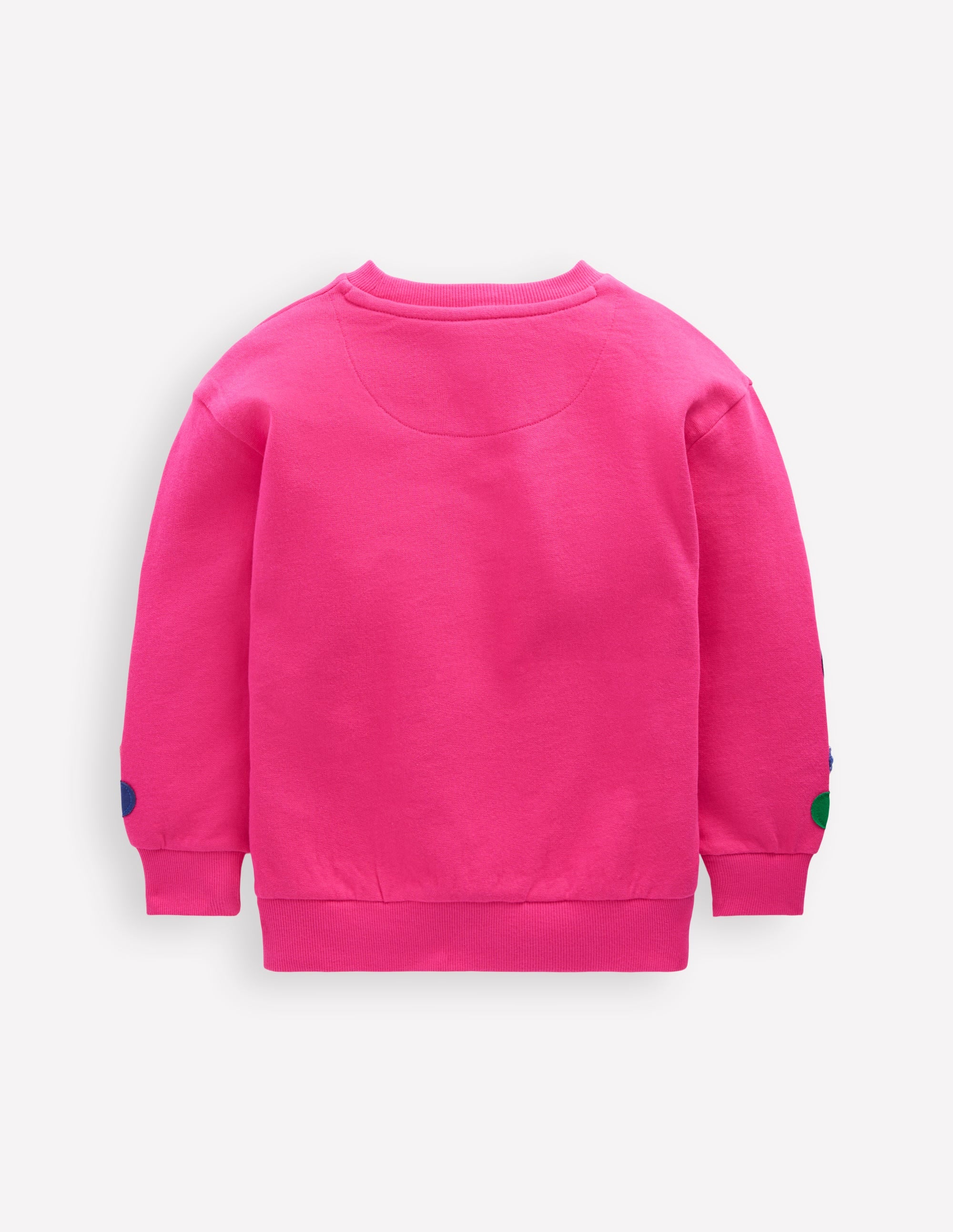 Bobbie Appliqué Sweatshirt-Raspberry Pink Flowers - Image 2
