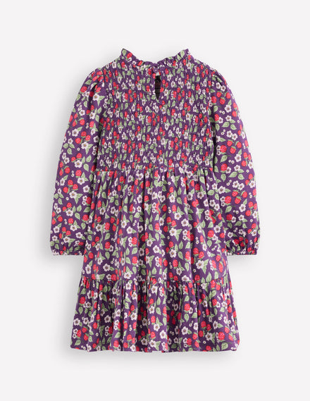 Robe Aurora à manches longues-Baie vintage violet mystique