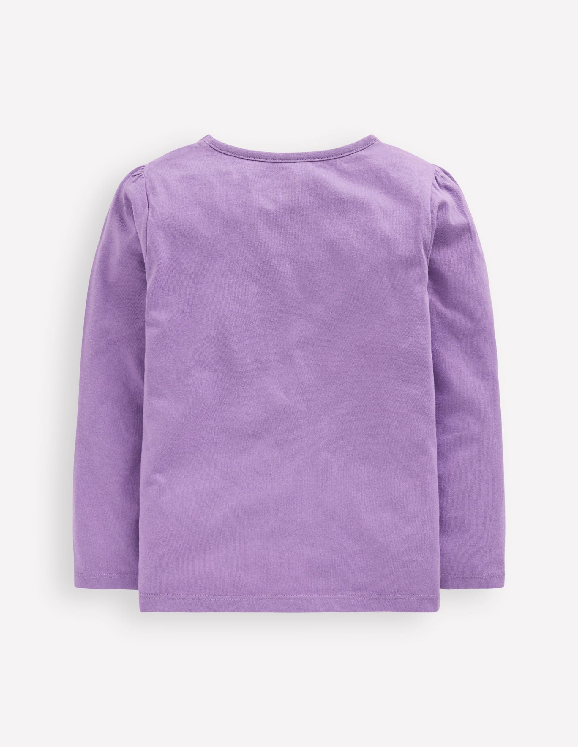 T-shirt à manches longues et super surpiqûres-Chien violet aster-2