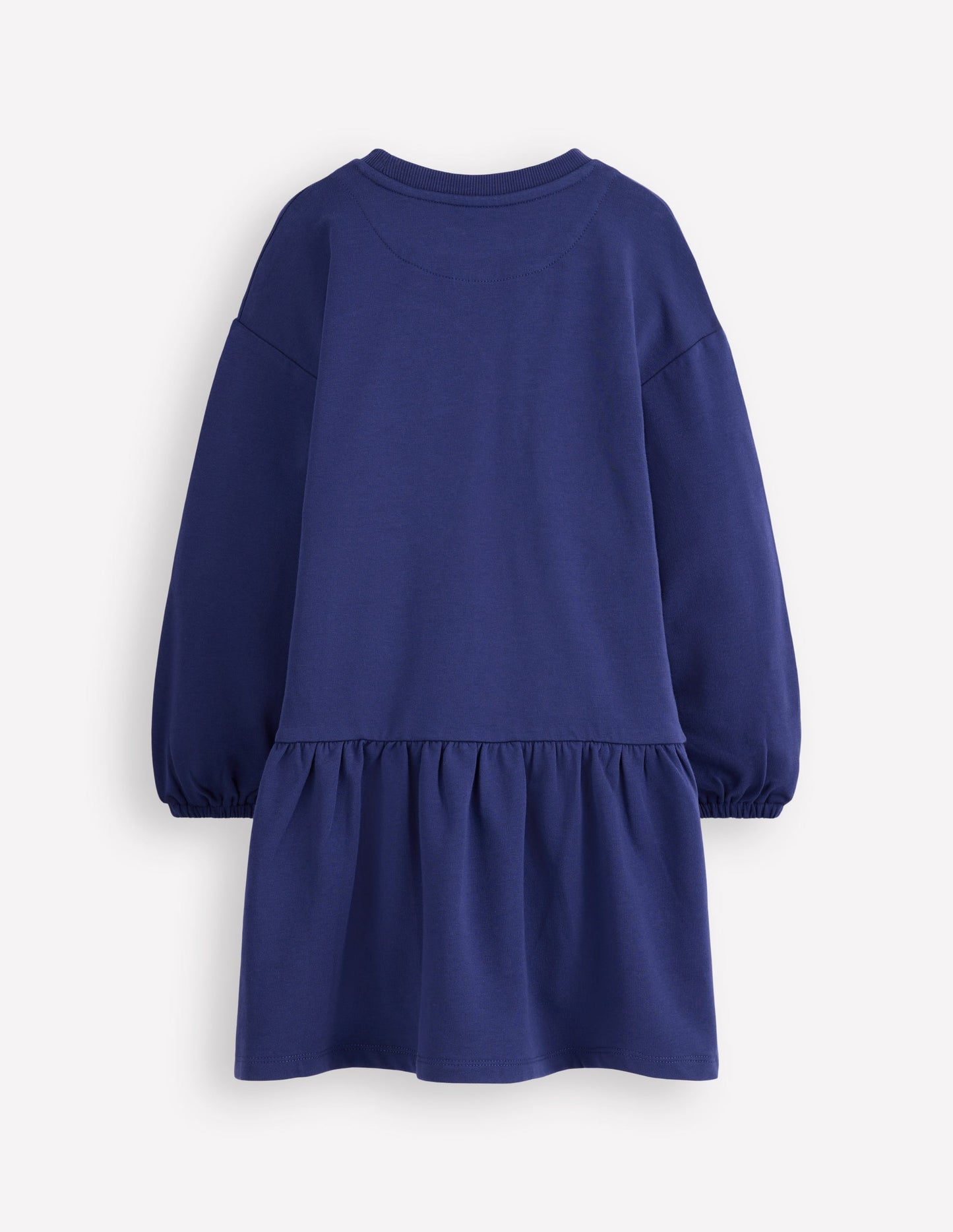 Sweatshirt-Kleid mit Logo-Segelblau, Kirsche