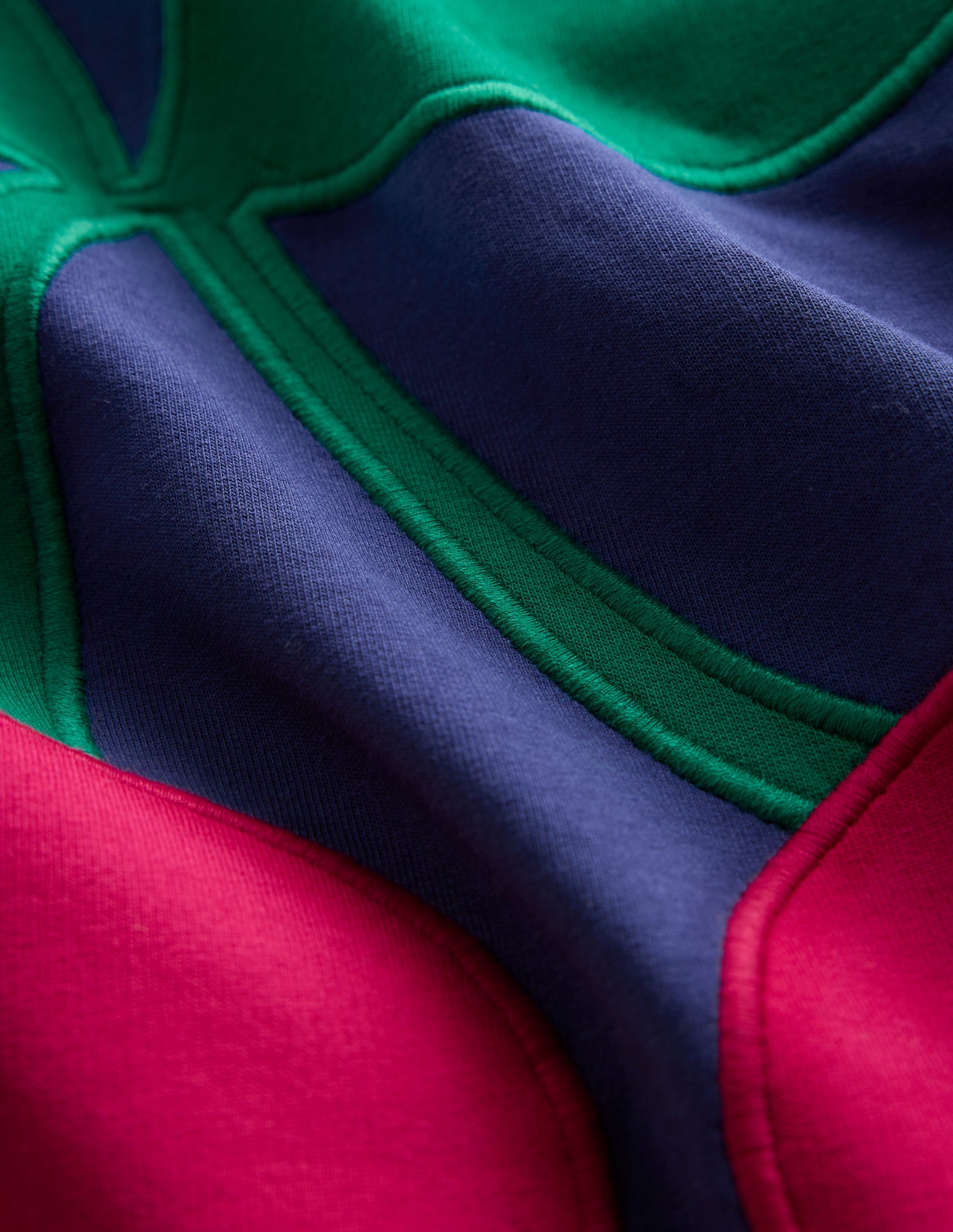 Sweatshirt-Kleid mit Logo-Segelblau, Kirsche-4