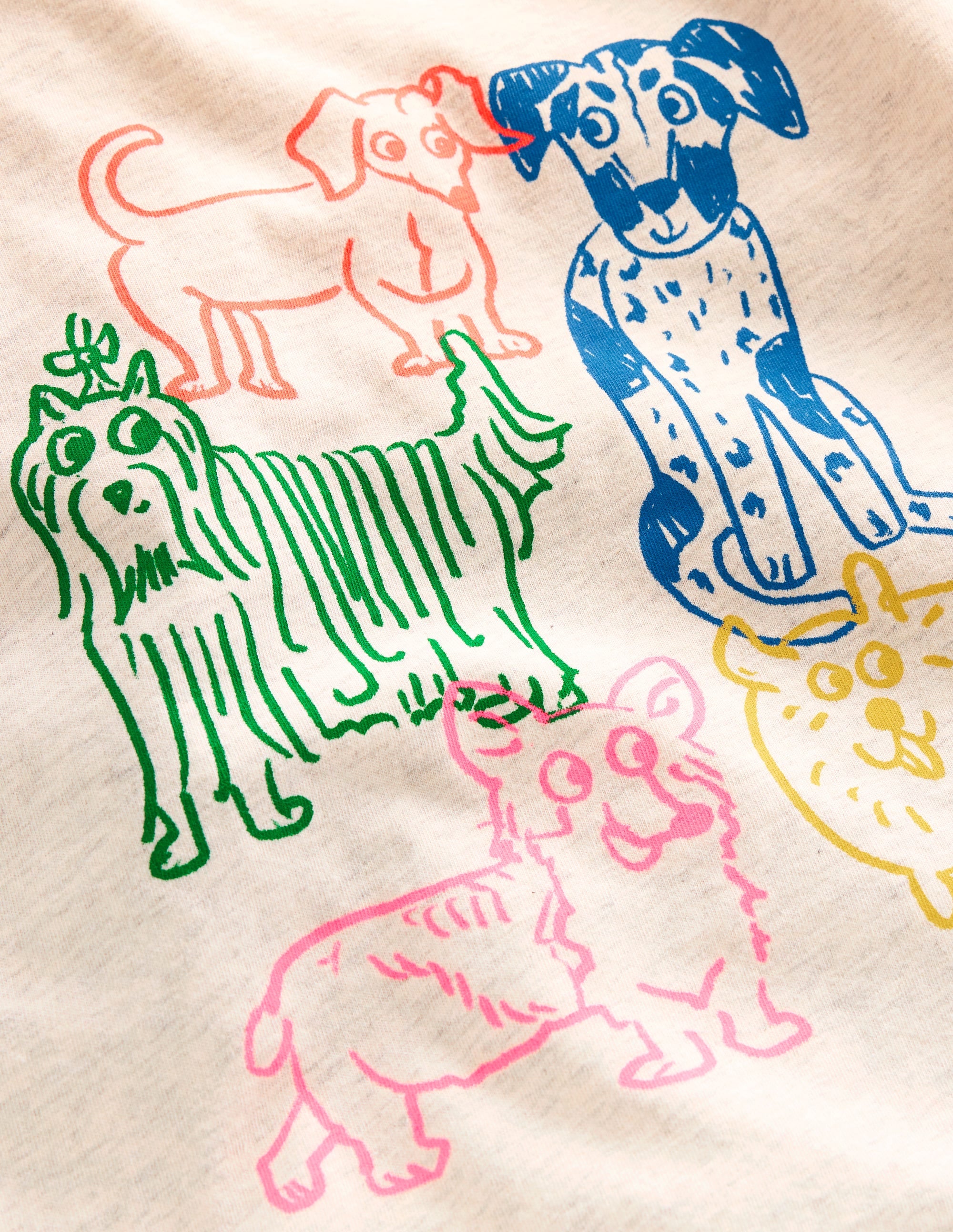 Riso Langarmshirt-Haferbeige Meliert Hunde - Image 3