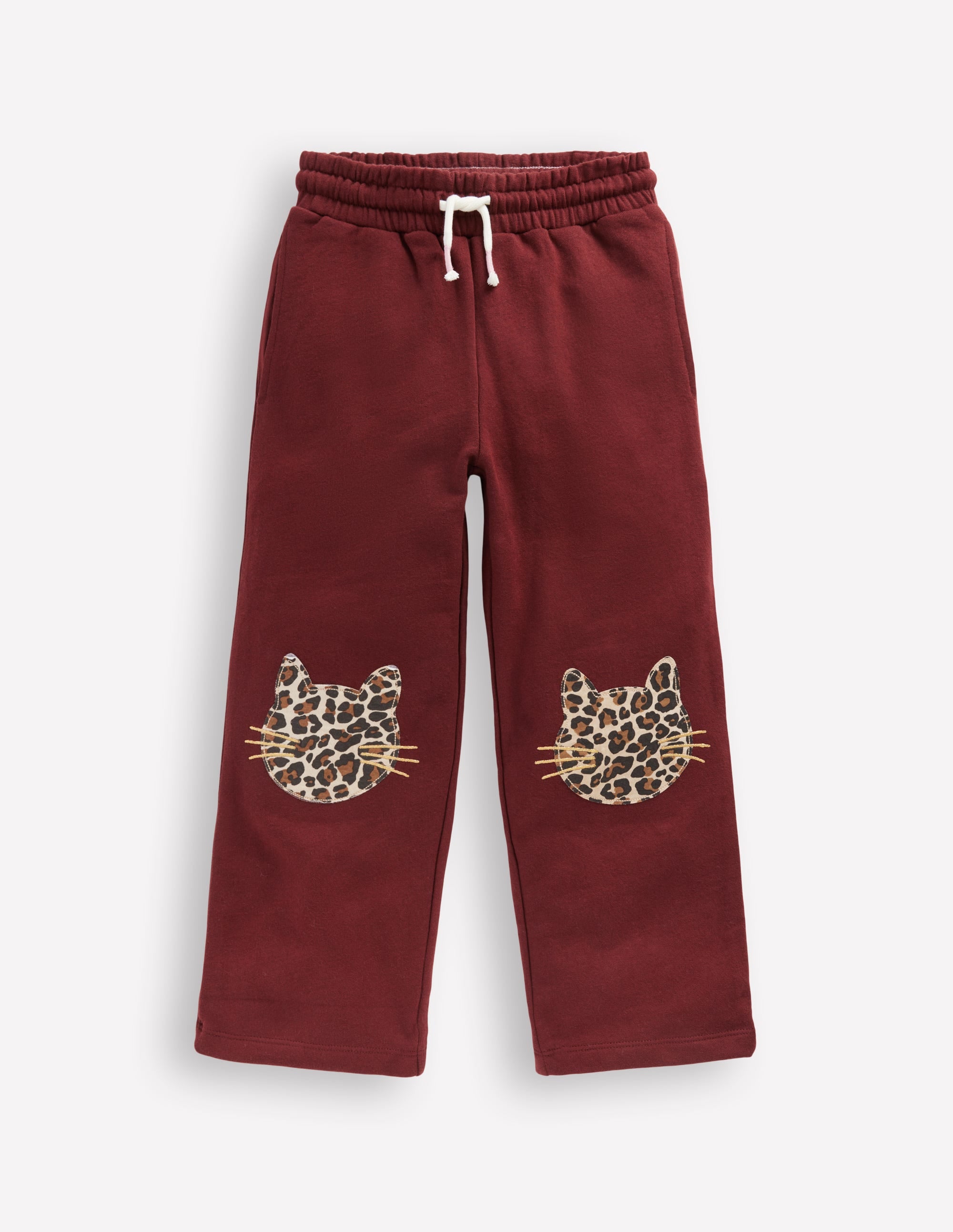Bobbie Jogginghose mit Applikationen-Kastanie Katzen - Image 1