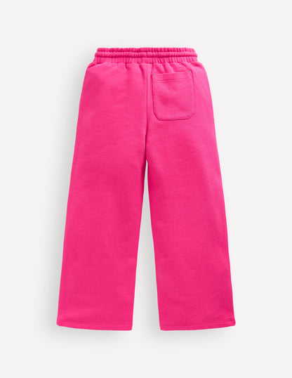 Bobbie Jogginghose mit Applikationen-Himbeerrosa Blumen-1