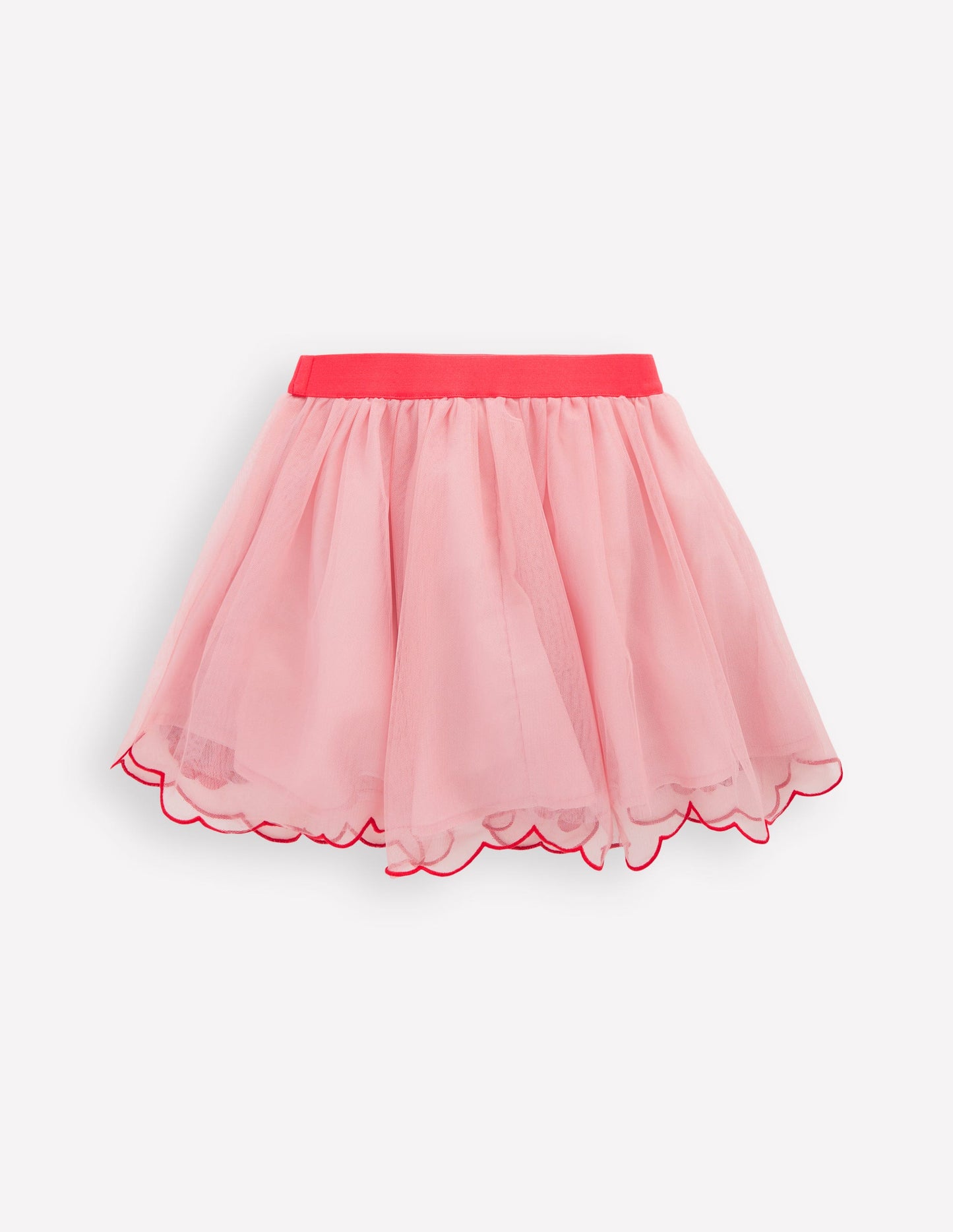 Appliqué Tulle Skirt-Vintage Pink Cherries