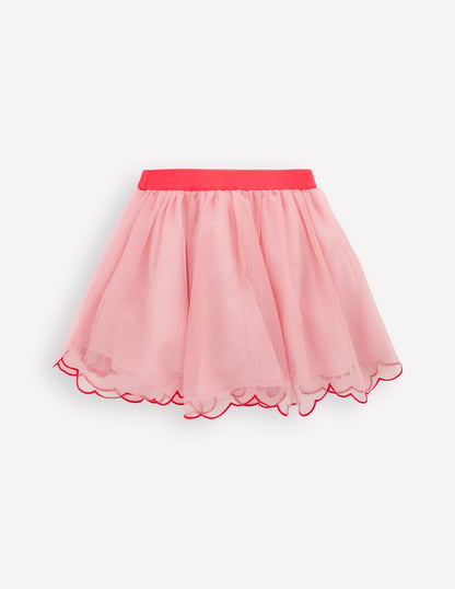 Appliqué Tulle Skirt-Vintage Pink Cherries-3