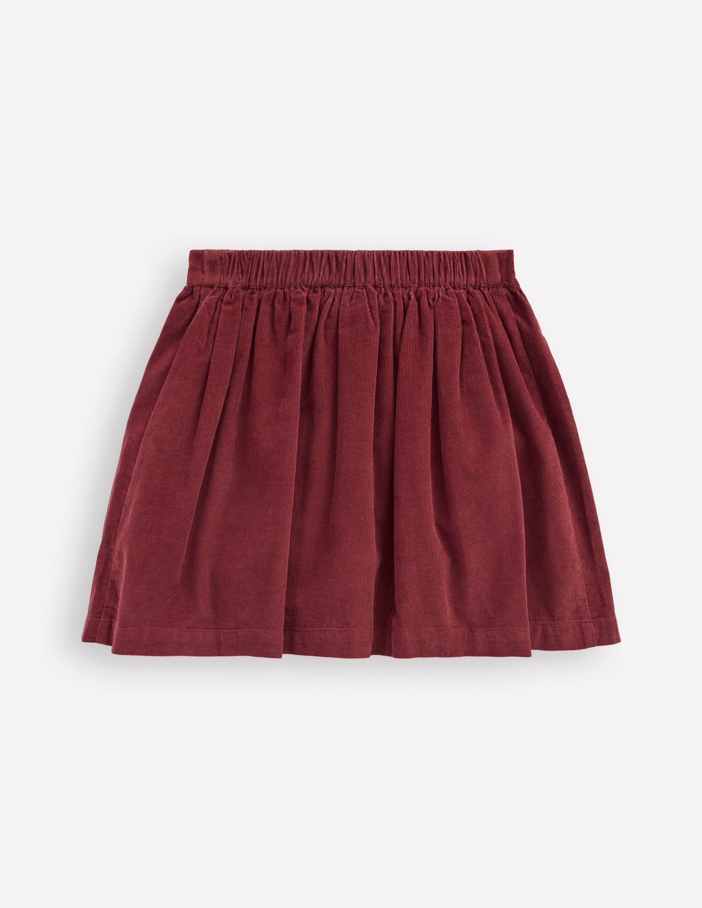 Button-through Mini Skirt-Chestnut Cats