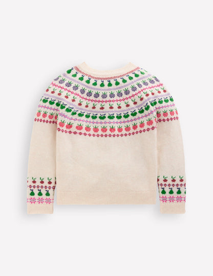 Cardigan Edie à motif jacquard-Fruit multi-3