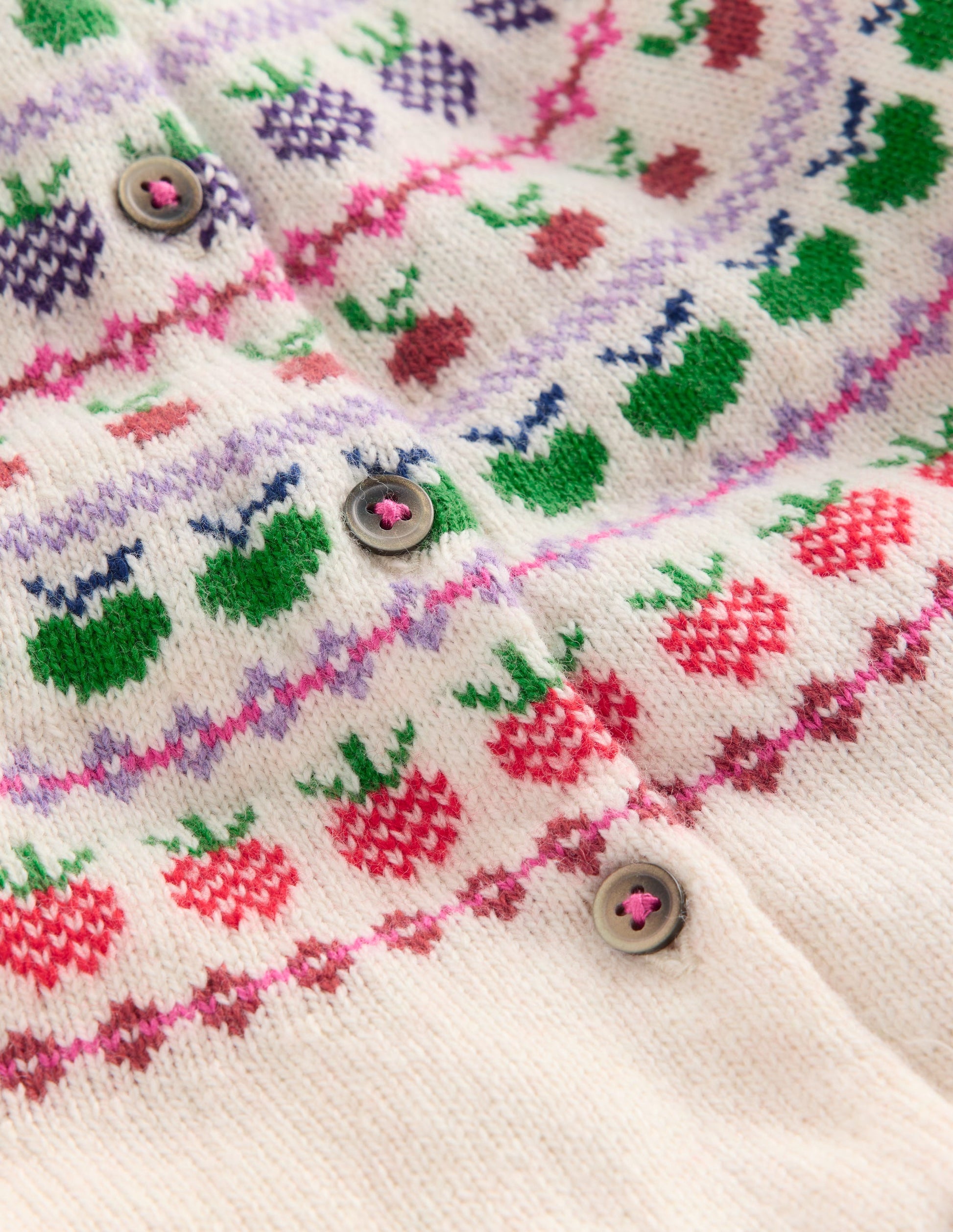 Cardigan Edie à motif jacquard-Fruit multi-4