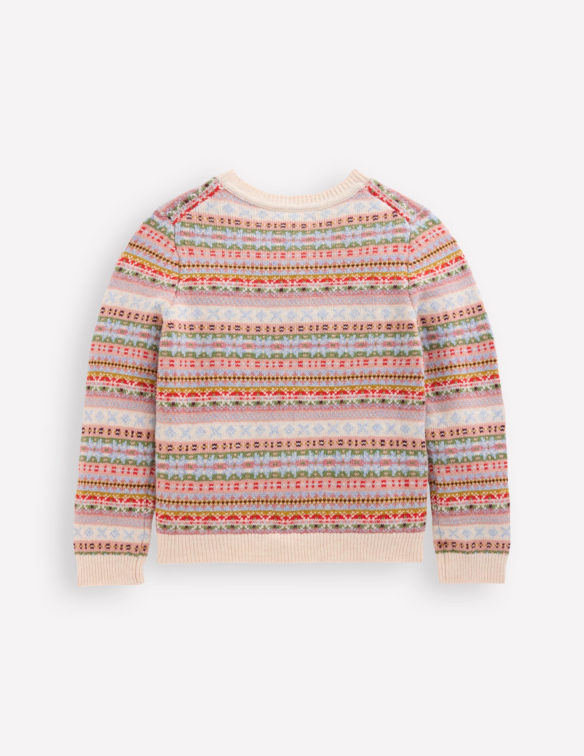 Edie Fair-Isle-Strickjacke-Sanftes Bunt - Image 2