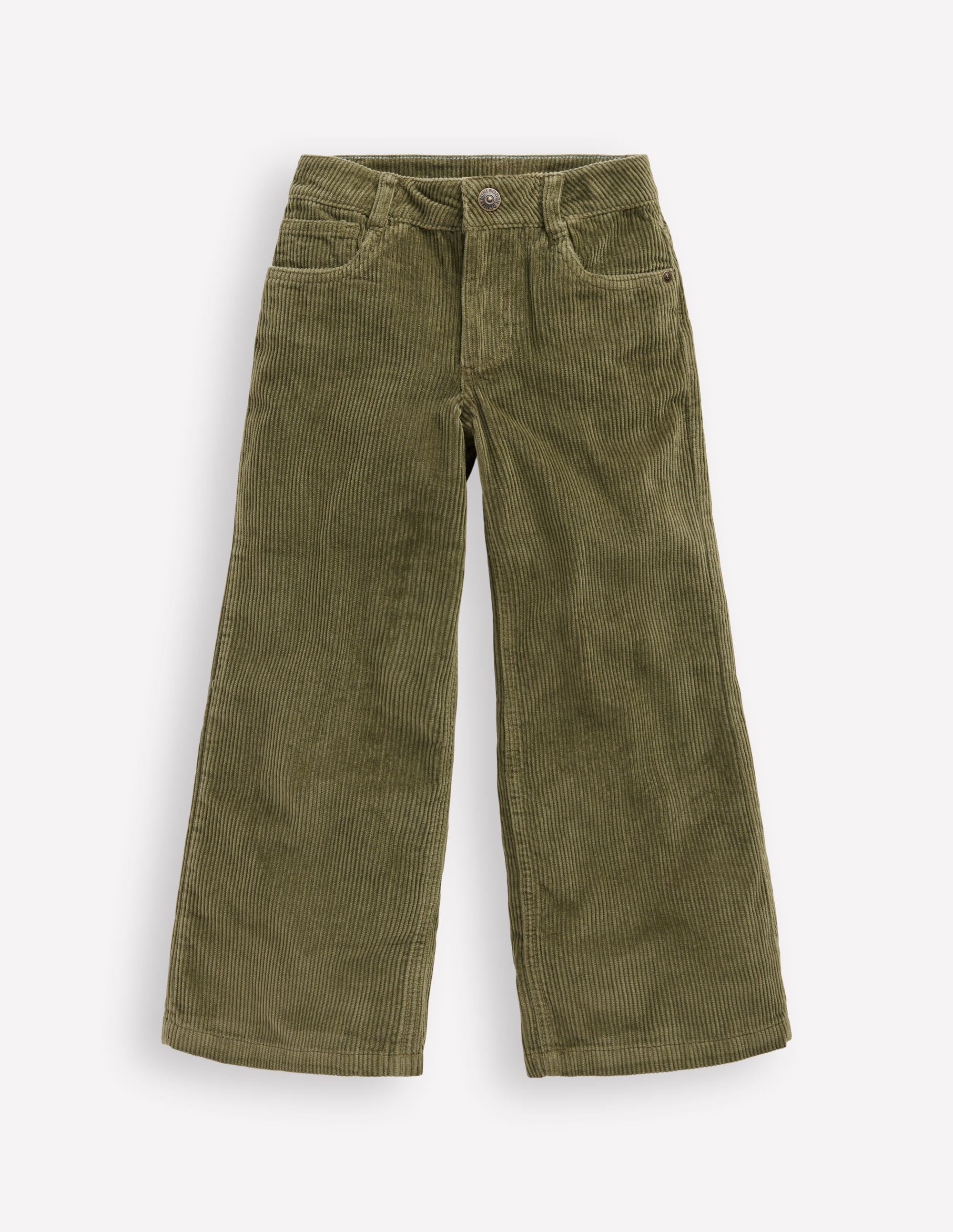 Hose mit weitem Bein-Waldgrün - Image 1