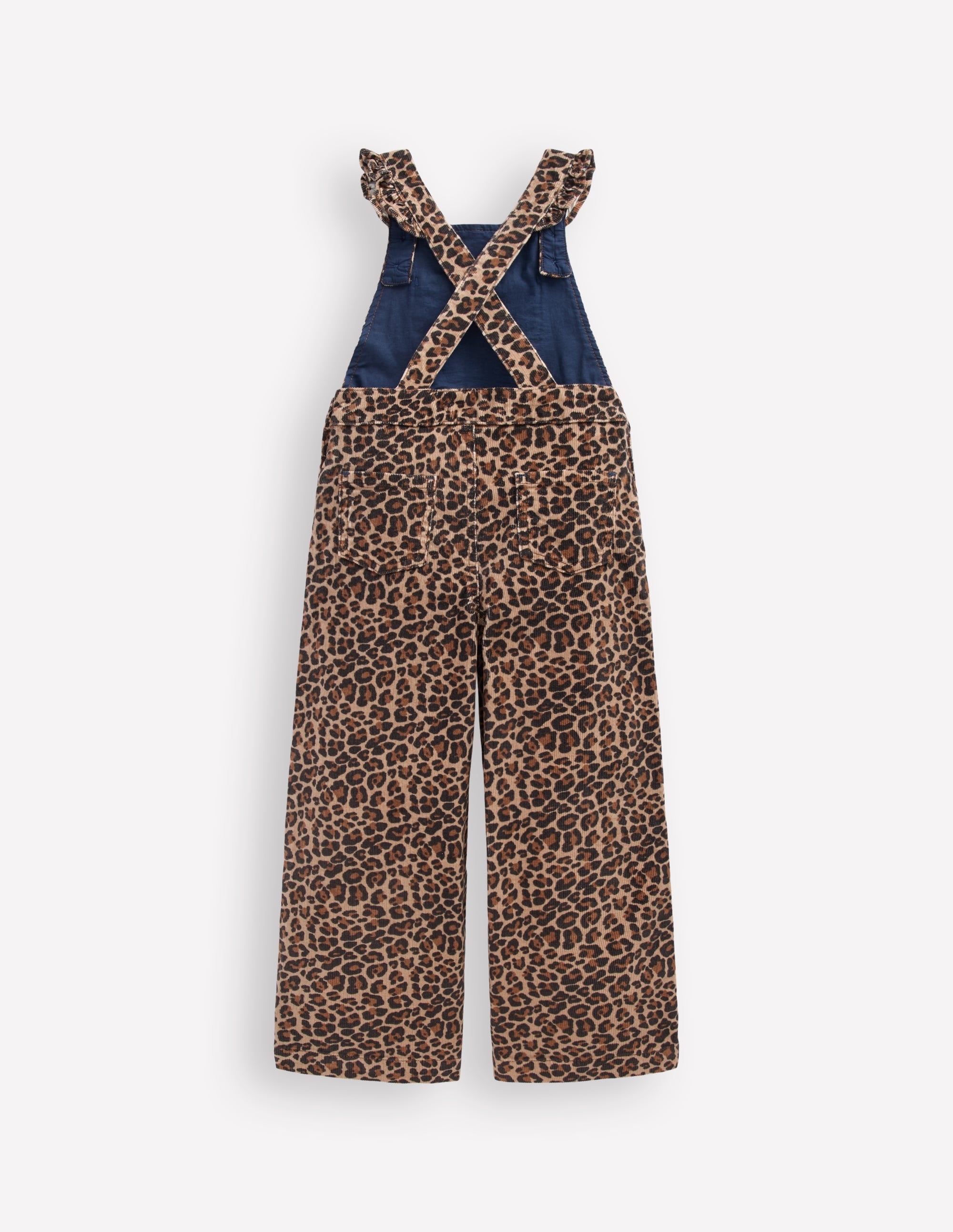 Latzhose mit Rüschen-Mohair, Leopardenmuster - Image 2