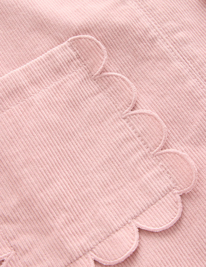 Robe chasuble Saffy en velours côtelé-Rose vintage-3