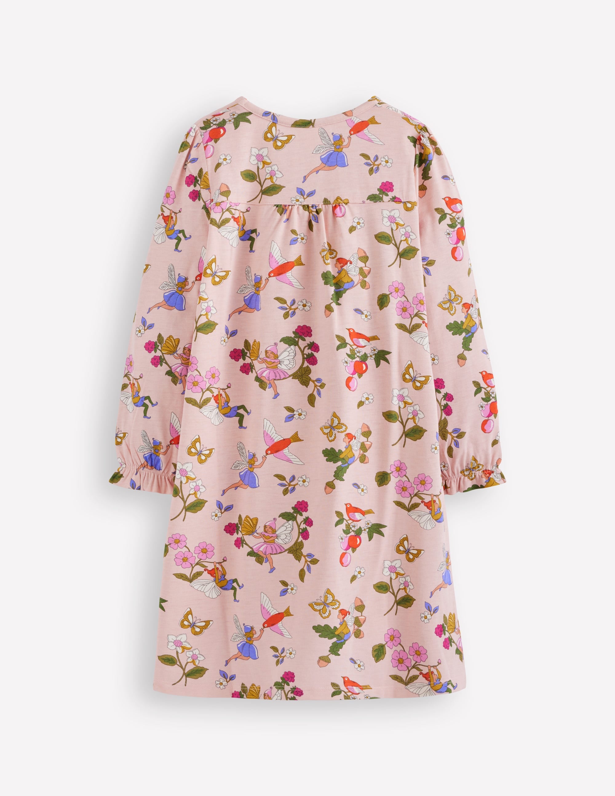 Langärmliges Nachthemd mit Druck-Kreiderosa Feenbaum - Image 2