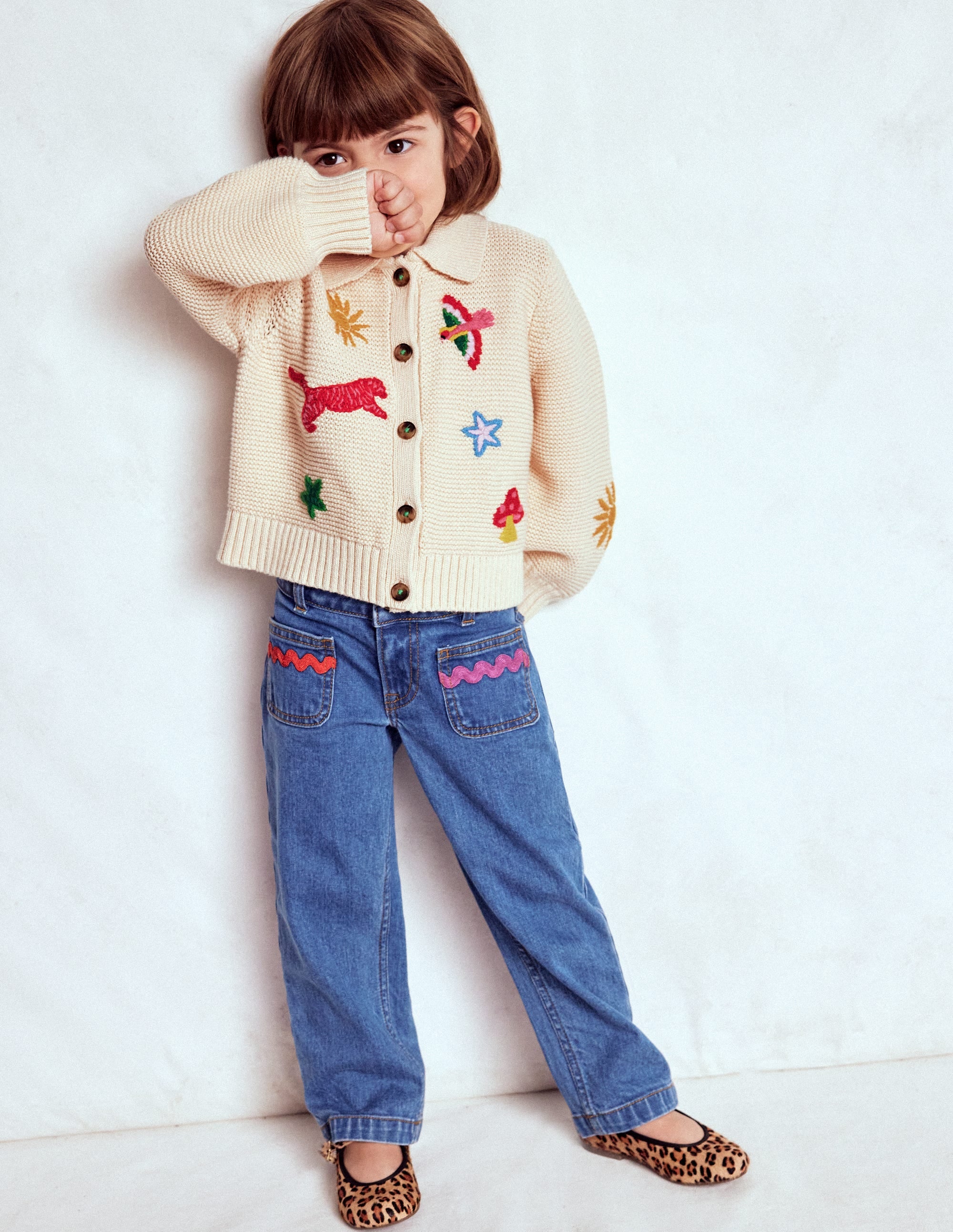 Strickjacke mit Kragen-Anenome - Image 1