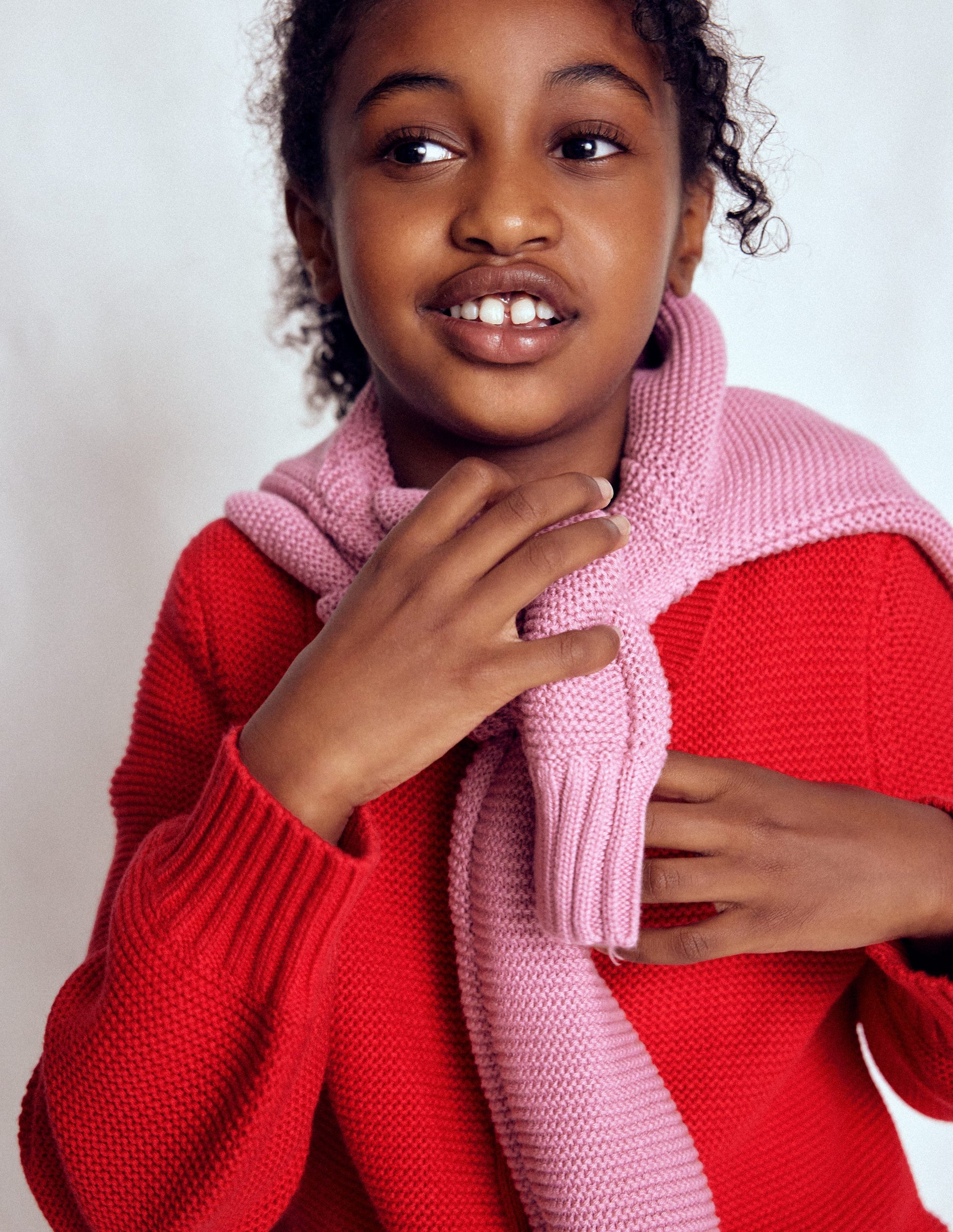 Strickjacke mit Kragen-Lackrot-2