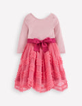 Robe de ballerine en tulle et velours-Animals/Stripe