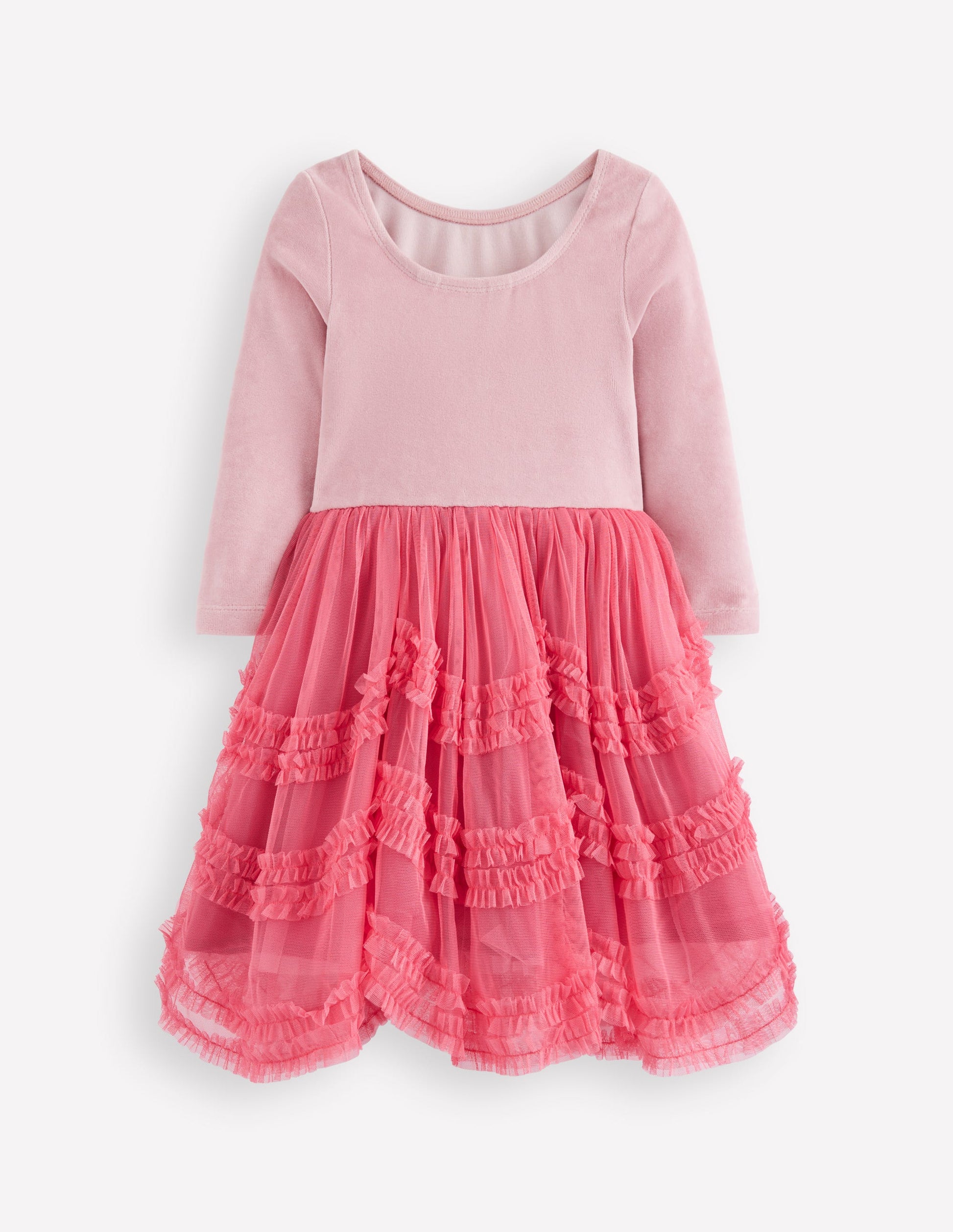 Robe de ballerine en tulle et velours-Animals/Stripe-2