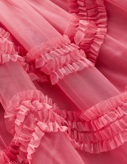 Robe de ballerine en tulle et velours-Animals/Stripe-3
