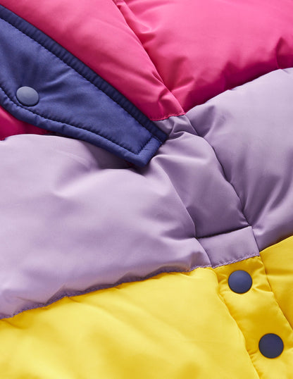 Doudoune longue-Colourblock arc-en-ciel-4