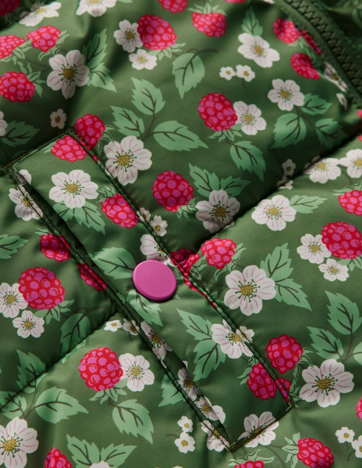 Manteau rembourré réversible en borg-Baie vintage vert safari