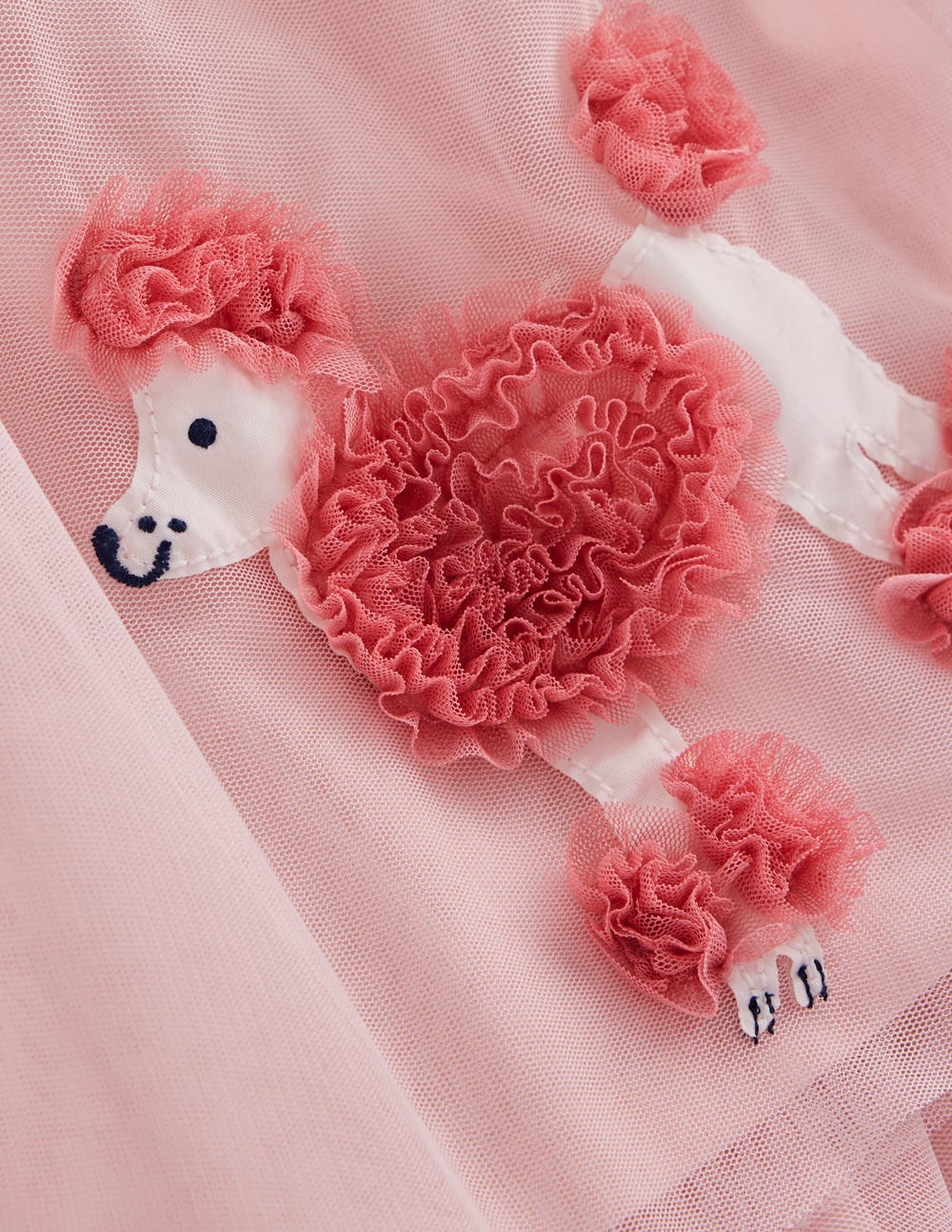 Robe Aurora en tulle à appliqués-Caniches rose craie - Image 3