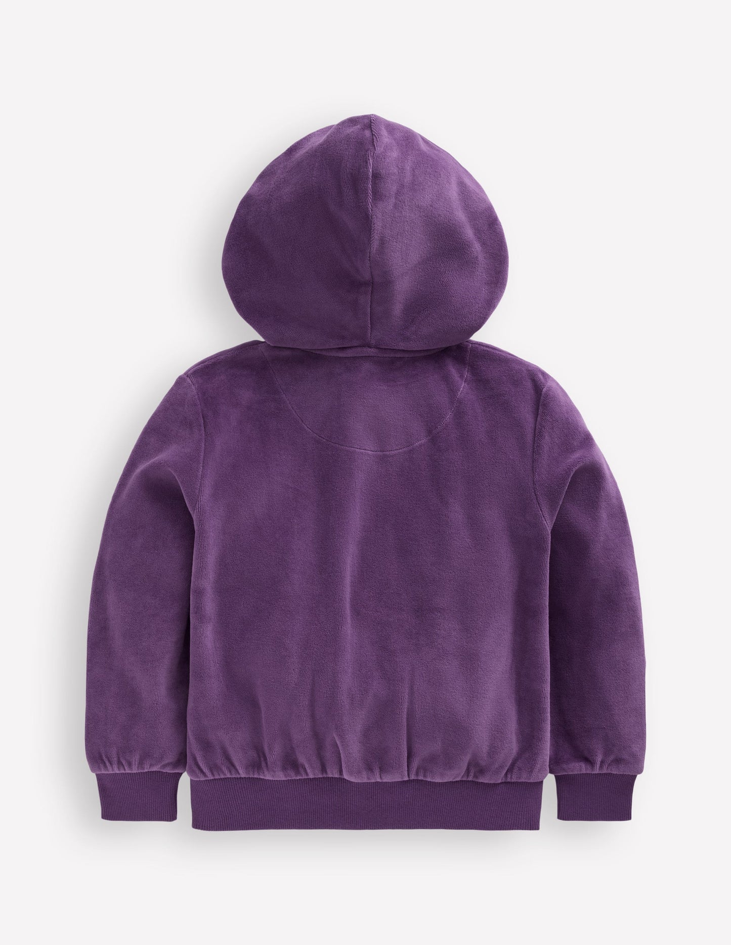 Sweat à capuche en velours-Violet mystique