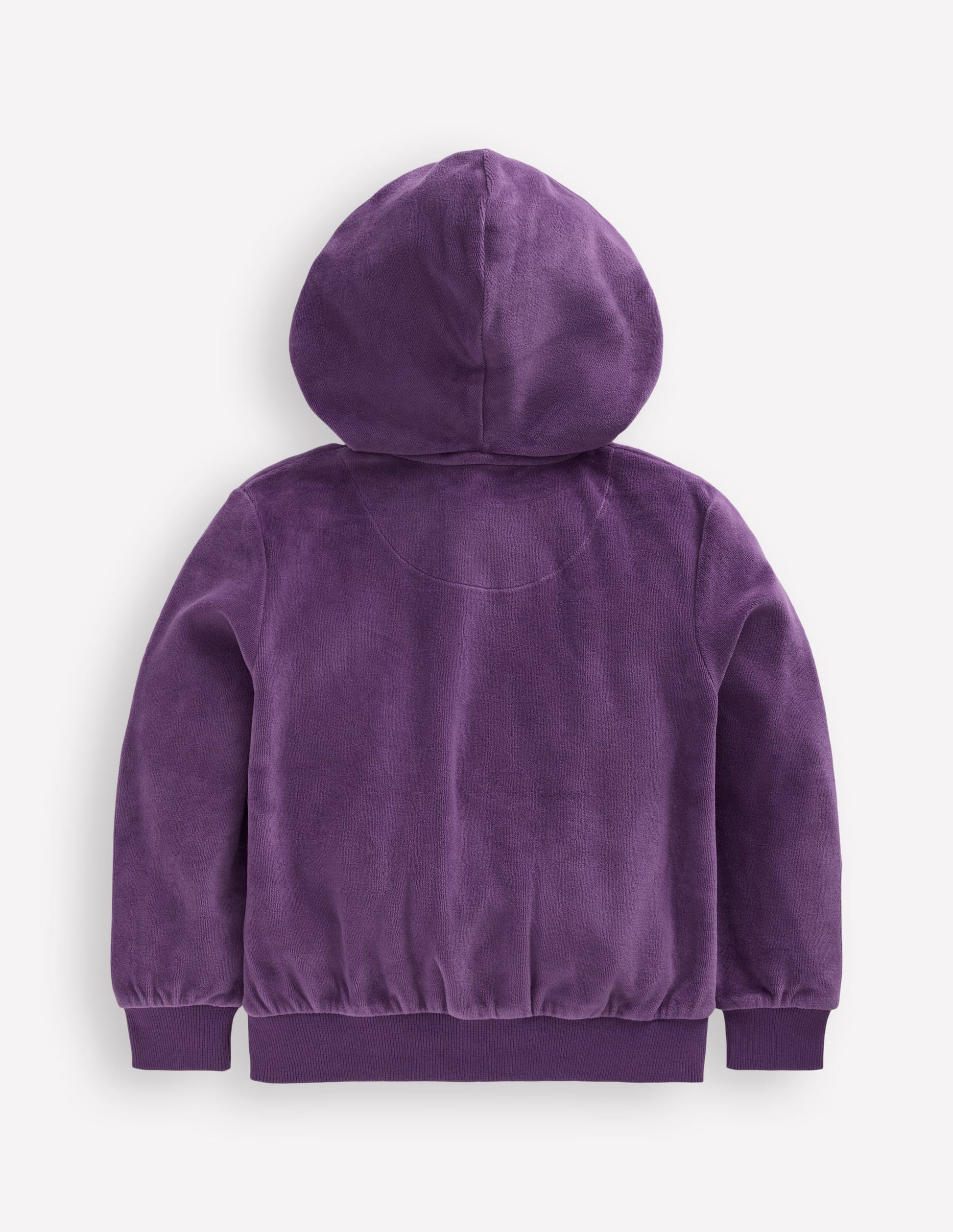Sweat à capuche en velours-Violet mystique-2