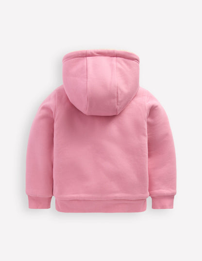 Sweat à capuche réversible en borg-Mauve vintage/bleu martin-pêcheur-2
