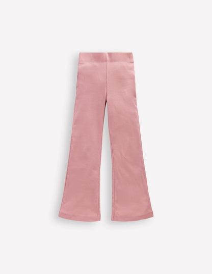 Ribbed Flare Leggings-Vintage Pink-3