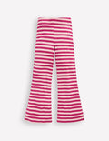 Ribbed Flare Leggings-Cherry Jam/Chalk Pink Stripe