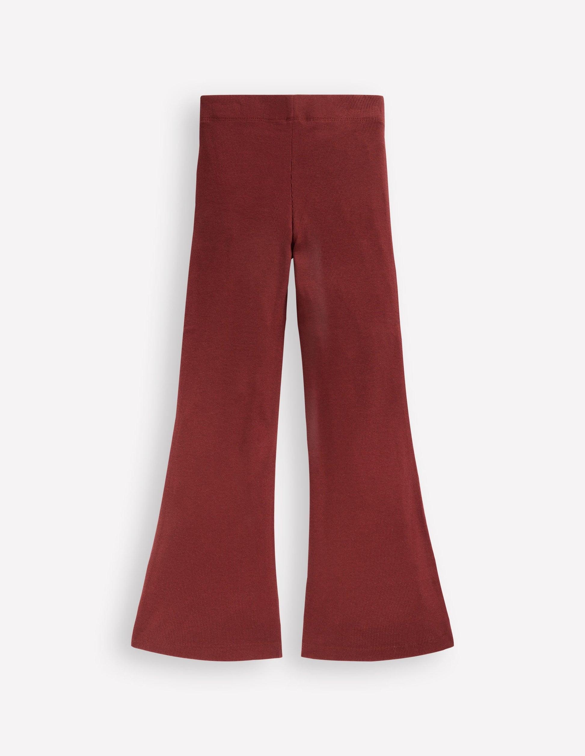 Legging côtelé évasé-Châtaigne-2