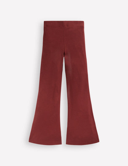 Legging côtelé évasé-Châtaigne-2