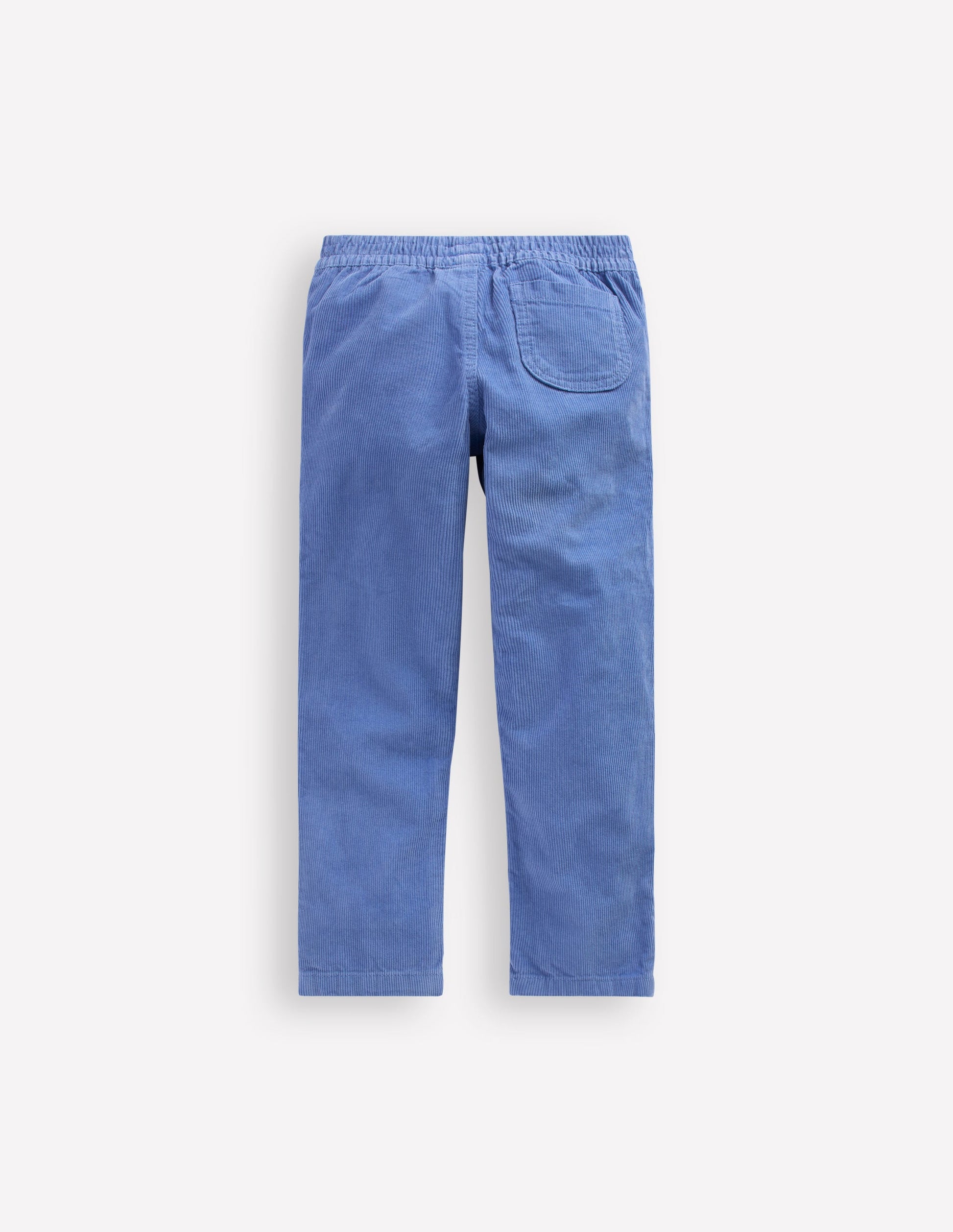 Pantalon à enfiler en velours côtelé-Bleu marée-2