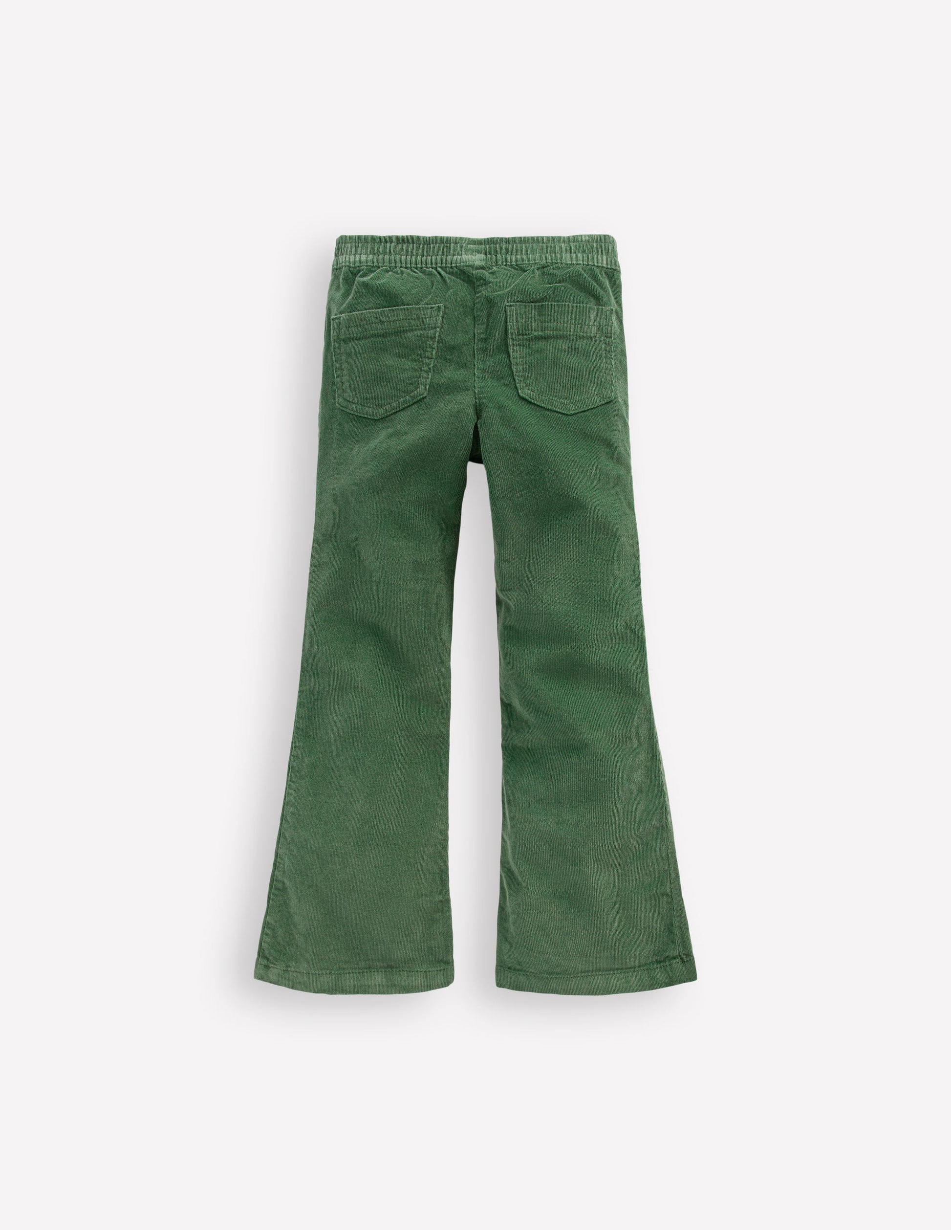 Legging évasé en velours côtelé-VERT-2
