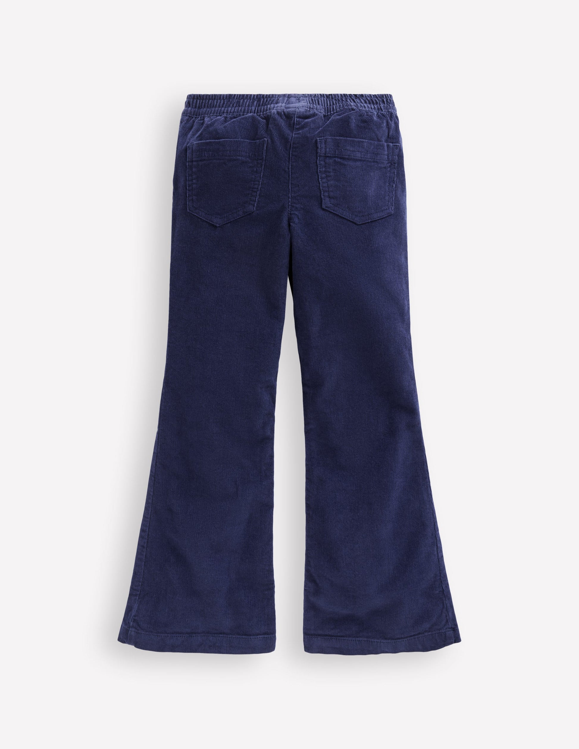 Legging évasé en velours côtelé-Bleu marine universitaire-3