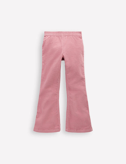Legging évasé en velours côtelé-Brume rose-1