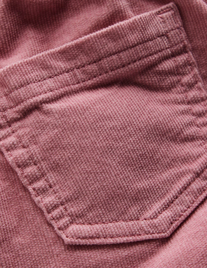 Legging évasé en velours côtelé-Brume rose-3