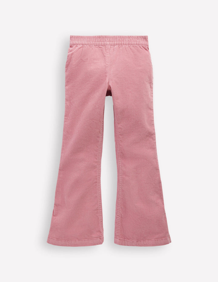 Flared Cord Leggings-Pink Haze