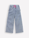 Locker geschnittene Cordhose-Blau