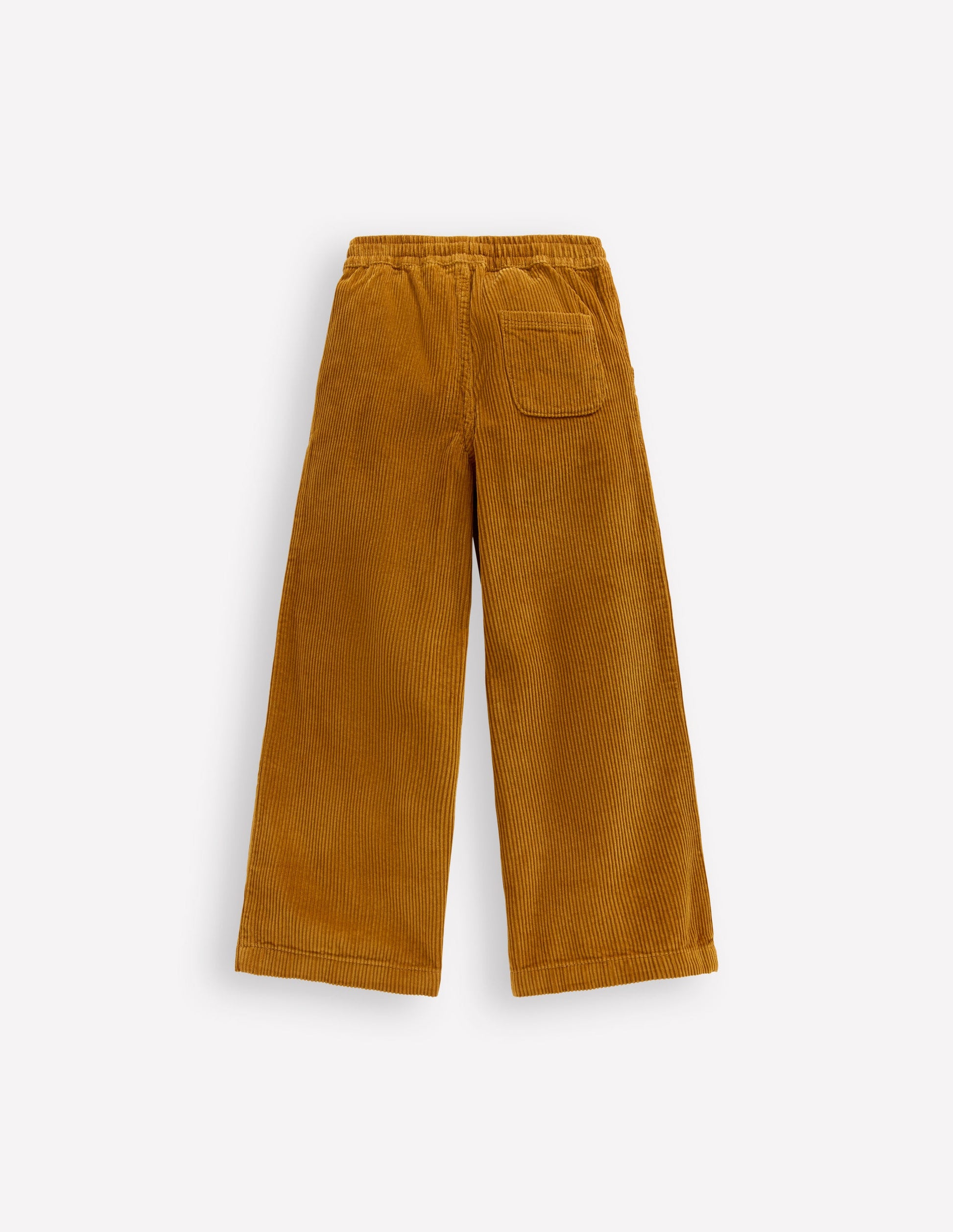 Pantalon décontracté en velours côtelé-Marron caramel-2