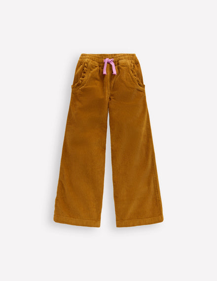 Lockere Cordhose-Toffeebraun