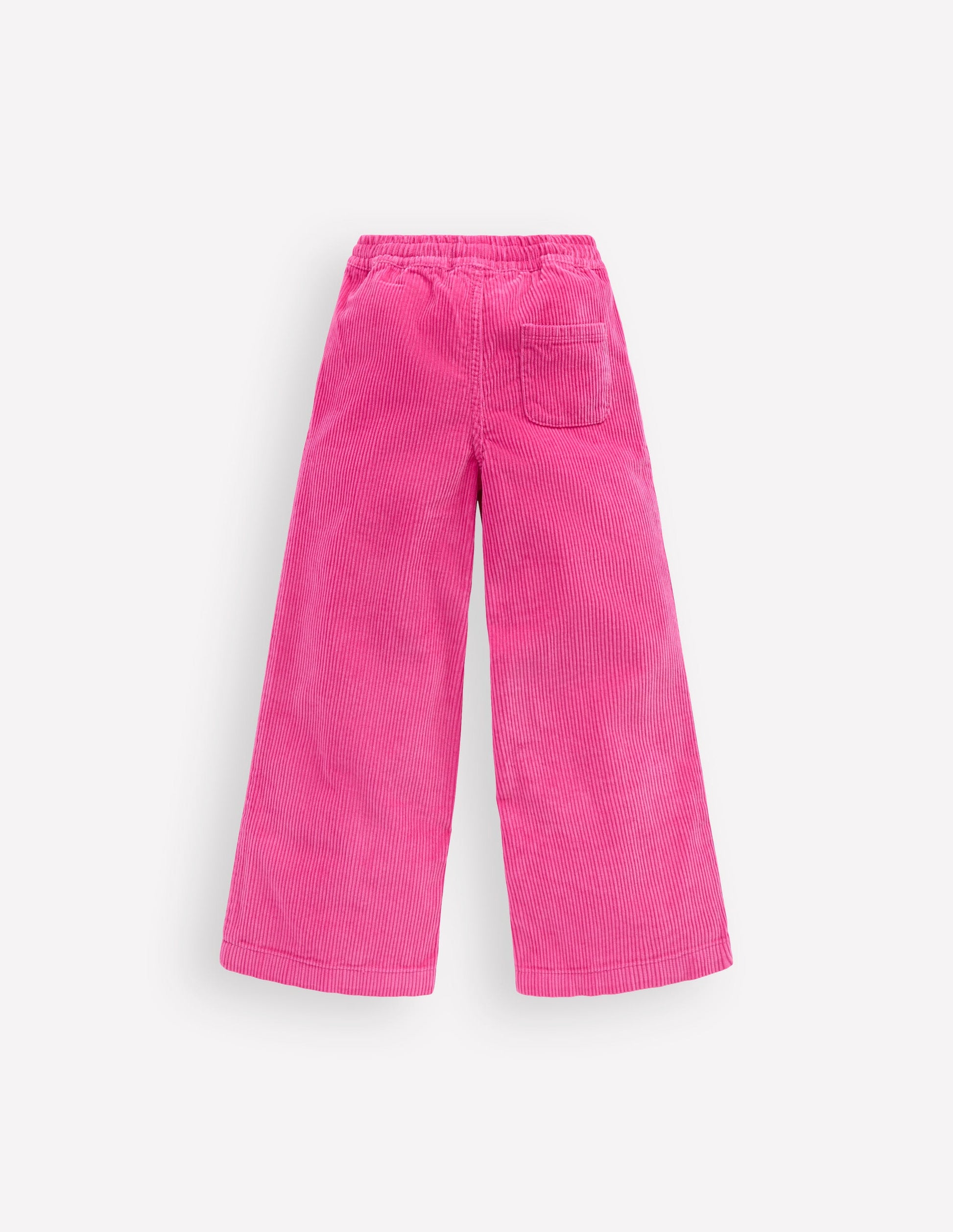 Pantalon décontracté en velours côtelé-Rose Framboise-2