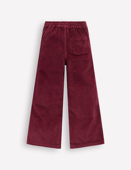 Relaxed Cord Trousers-Deep Wisteria