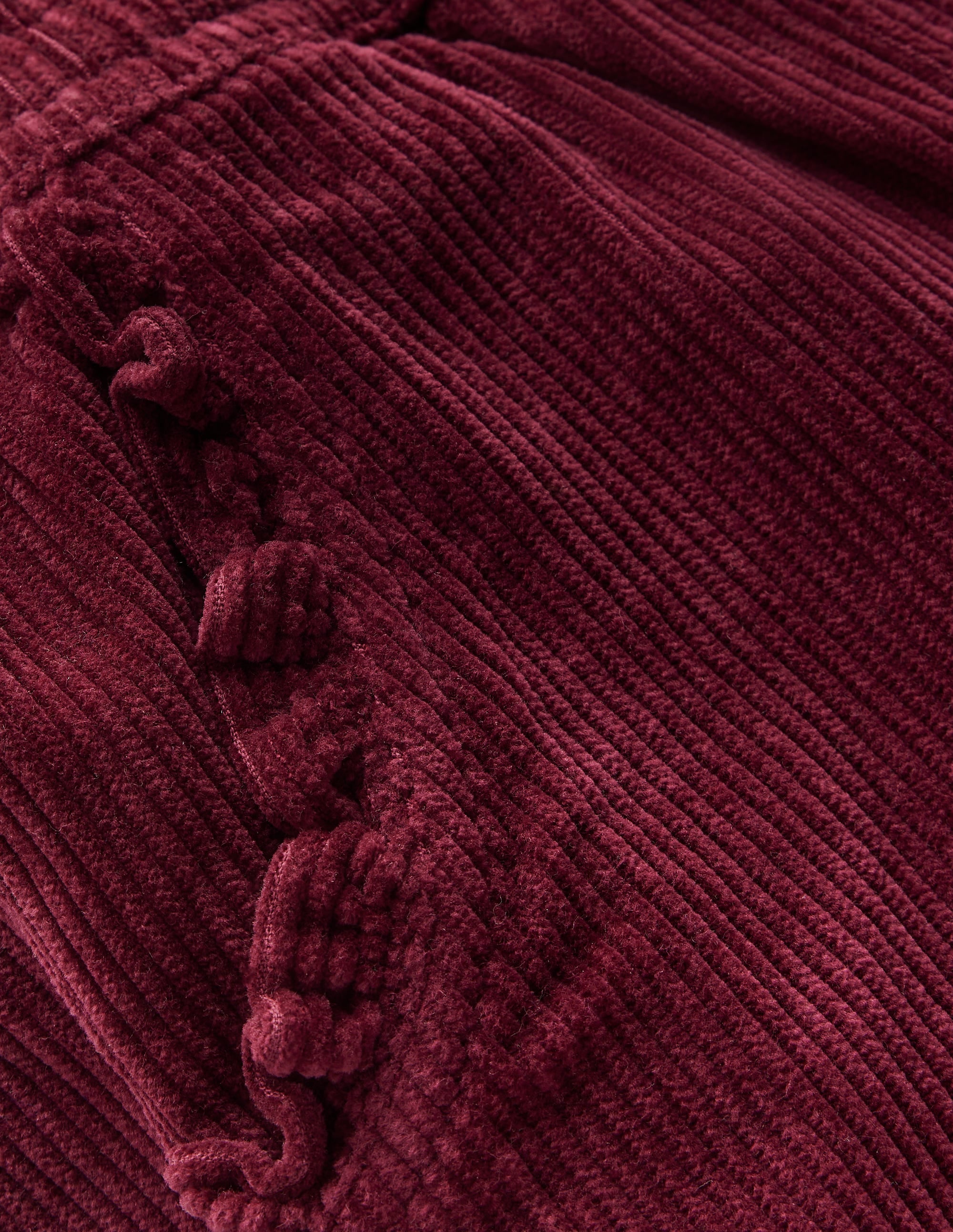 Locker geschnittene Cordhose-Dunkelviolett - Image 3