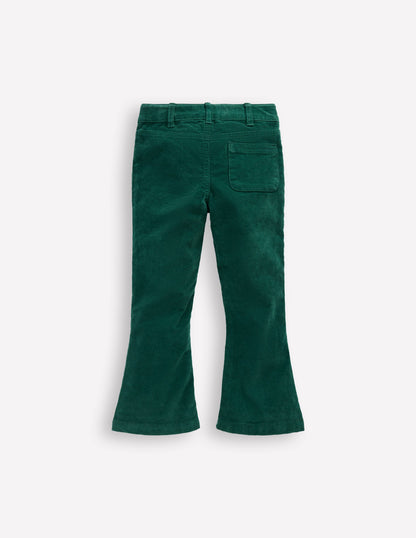Pantalon évasé-Émeraude nocturne-4