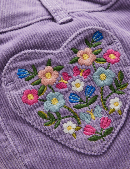 Pantalon évasé-Violet aster-3