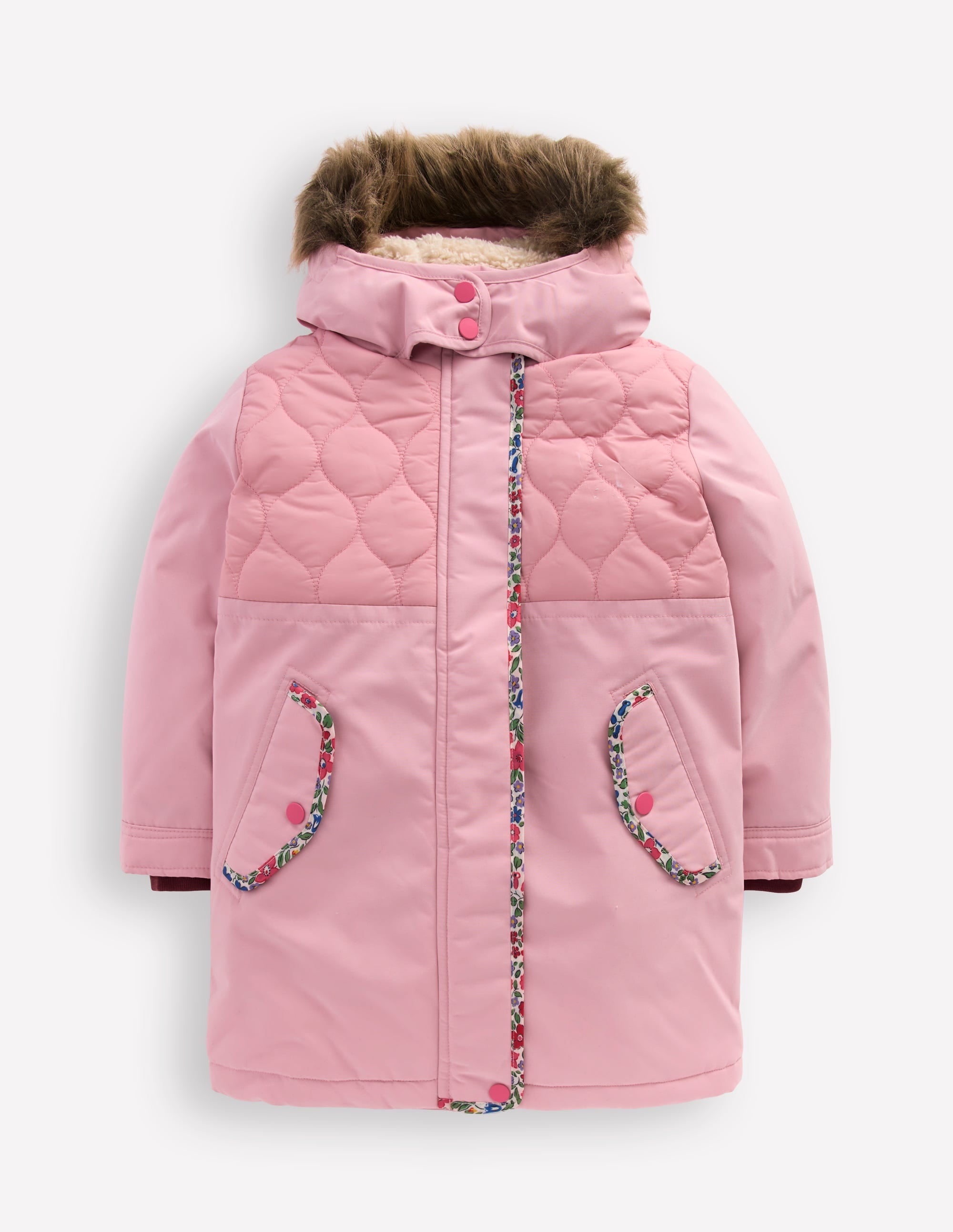Joni Gesteppter Parka-ROSA - Image 1