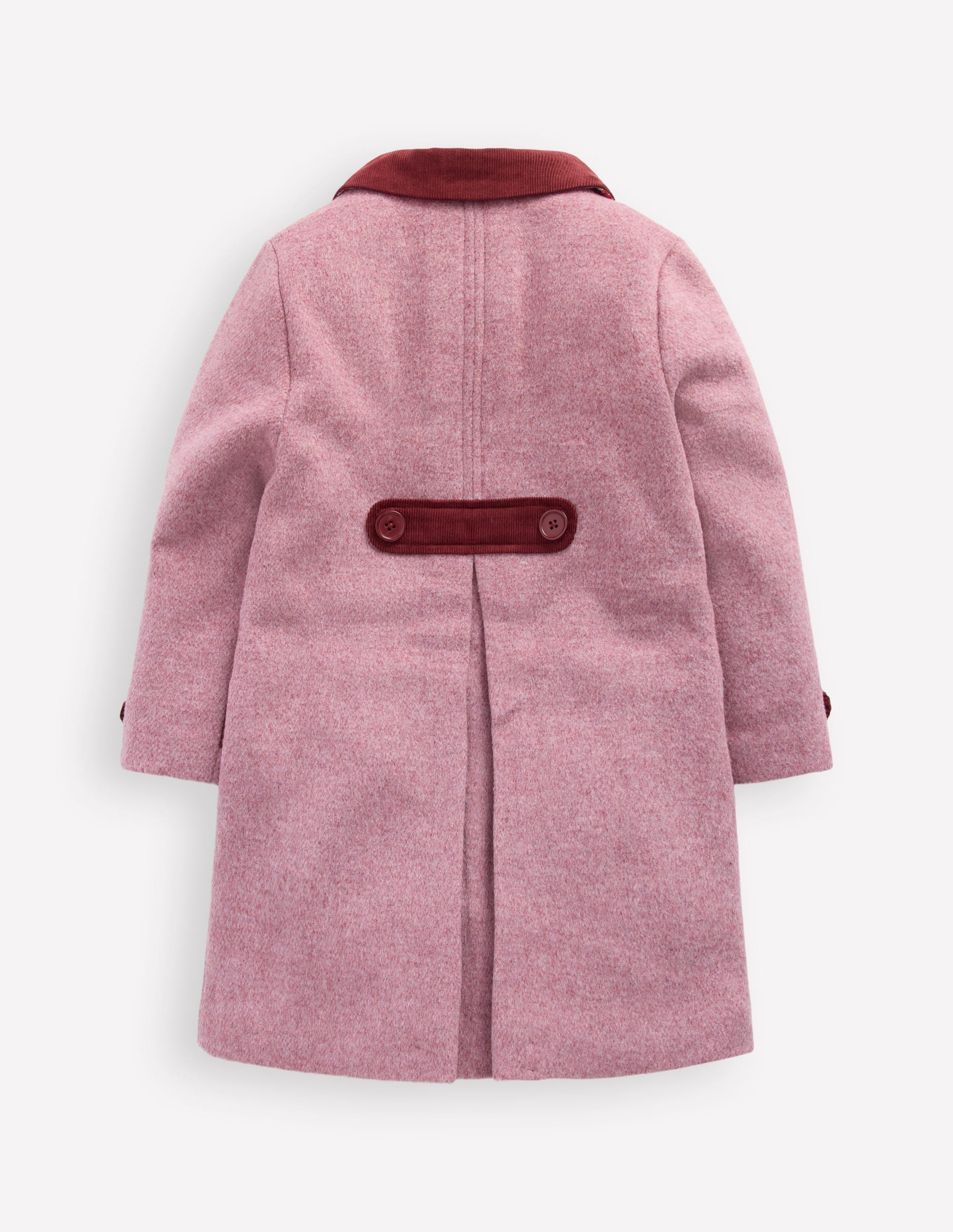 Mantel aus Wollmischung-Rosa Schleier Schleifen-2